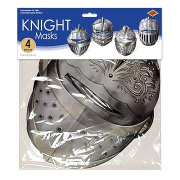 Beistle Medieval Knight Masks 4 Count