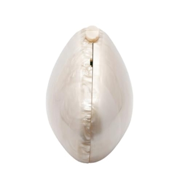 PENGZHI Women Oval Acrylic Evening Clutch - Elegant Design