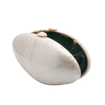 PENGZHI Women Oval Acrylic Evening Clutch - Elegant Design