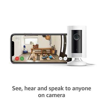 Ring Indoor Cam (1st Gen), Compact Plug-In HD security camera with two-way talk, Works with Alexa | 3-pack, White