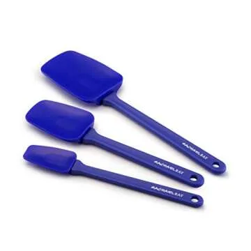Rachael Ray Tools and Gadgets Solid Spoonulas / Scraping Cooking Utensil Set - 9-1/2-Inch, 10-Inch, ...