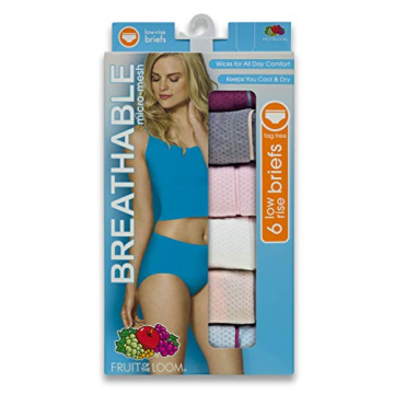 Breathable Women's Underwear 6 Pack - Fruit Of The Loom