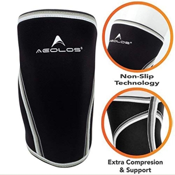 AEOLOS Knee Sleeves for Pain-Free Workouts 7mm Compression