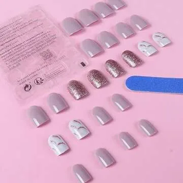 Stylish Apricot Press On Nails for Easy Manicure