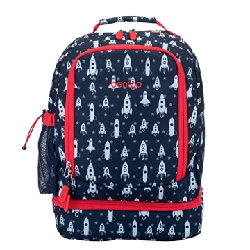 Bentgo Kids 2-in-1 Backpack - Insulated Lunch Bag & Stylish Designs for School