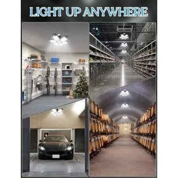 GHUSTAR LED Garage Light: Brighten Up Your Workspace