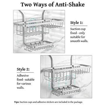 Stylish YASONIC Shower Caddy Organizer for Easy Bath Storage