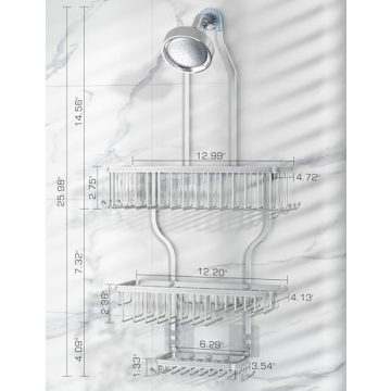 Stylish YASONIC Shower Caddy Organizer for Easy Bath Storage