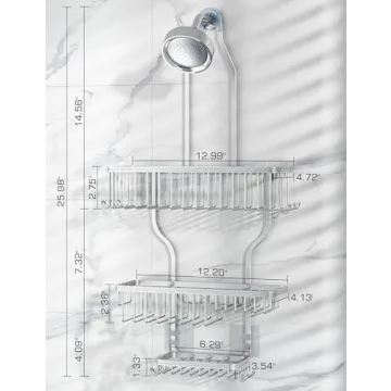 Stylish YASONIC Shower Caddy Organizer for Easy Bath Storage