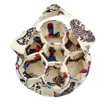 Mini Eggs Collecting Basket with 7 Pouches for Eggs