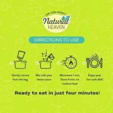 Natural Heaven Hearts of Palm Pasta, Angel Hair Noodles - Low Carb Pasta, Gluten-Free, Paleo, Keto Pasta Noodles, Plant-Based Healthy Food, 9 Oz