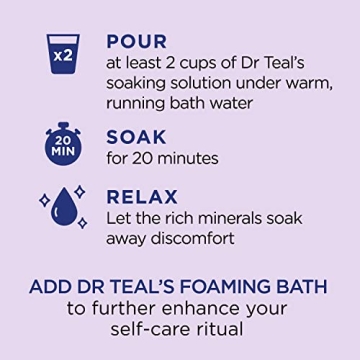 Dr Teal's Lavender Epsom Salt Soak for Relaxation & Sleep