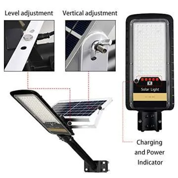 RuoKid Solar Street Lights - 16000lm IP67 Waterproof Lamp