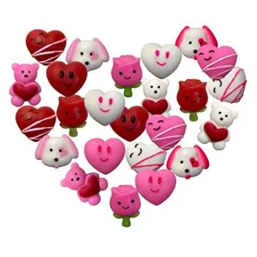 Jofan 36 PCS Valentine's Day Mochi Squishy Toys for Kids