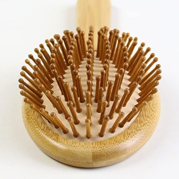 Eco-Friendly Bamboo Hair Brush Set for All Hair Types