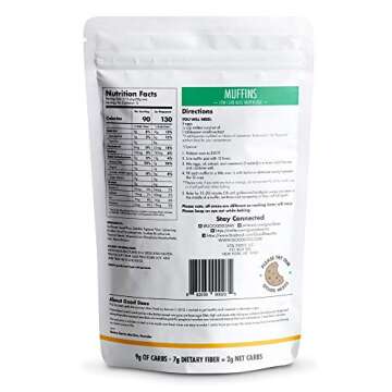 Good Dee’s Muffin Mix - Low Carb Keto Base Muffin Mix (2g Net Carbs, 12 Serving) | Gluten-Free, Grain-Free, Nut-Free, Soy-Free, IMO-Free & Sugar Alcohol-Free | Diabetic, Atkins & WW Friendly