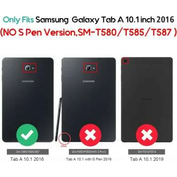 ProCase Galaxy Tab A Case with Multiple Viewing Angles