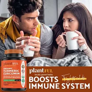 Organic Turmeric Supplement with Black Pepper Highest Potency USDA Certified [Non-GMO Organic Curcumin 2115mg] Antioxidant Joint & Immune Support 120 Tablets