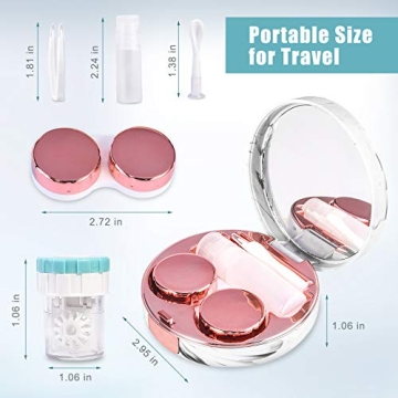 Stylish Contact Lens Care Kit for Travelers and Daily Use