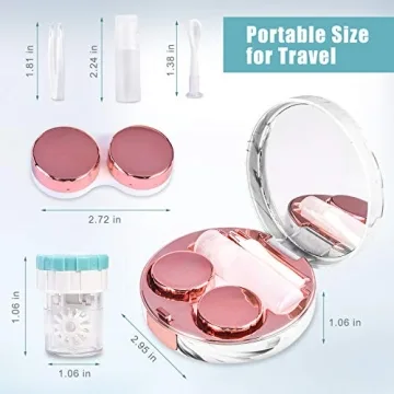 Stylish Contact Lens Care Kit for Travelers and Daily Use