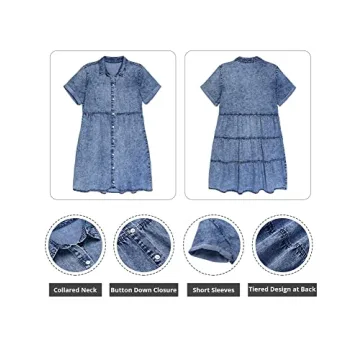 Stylish GRAPENT Casual Summer Blue Dress for Women