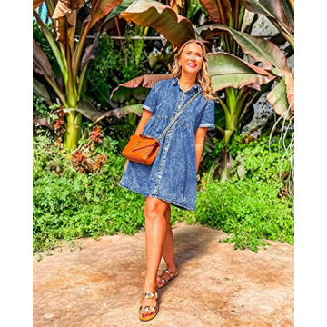 Stylish GRAPENT Casual Summer Blue Dress for Women