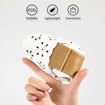 FRACORA Women's Ballet Flats Black PU Leather Dress Shoes Comfortable Round Toe Slip on Flats with B...