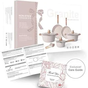 Nonstick Cookware Set for Induction Cooking - 16 Pieces