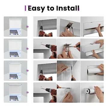 Astomi Custom Motorized Roller Shades with Smart Control