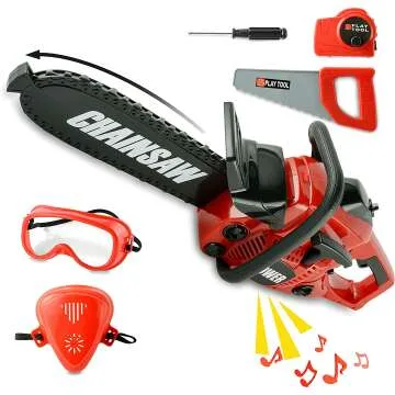 Toy Choi Kids Outdoor Chainsaw Toy Tool Set