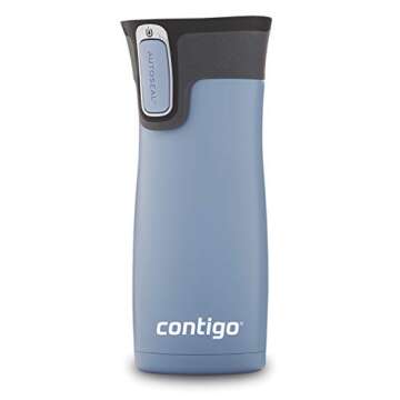 Contigo West Loop Stainless Steel Vacuum-Insulated Travel Mug with Spill-Proof Lid, 16 Ounces, Earl Grey
