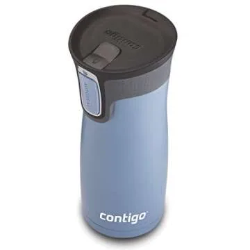 Contigo West Loop Stainless Steel Vacuum-Insulated Travel Mug with Spill-Proof Lid, 16 Ounces, Earl Grey