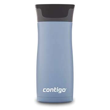 Contigo West Loop Stainless Steel Vacuum-Insulated Travel Mug with Spill-Proof Lid, 16 Ounces, Earl Grey