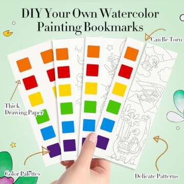 JCREN Portable Watercolor Painting Book for Kids