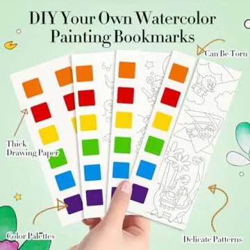 JCREN Portable Watercolor Painting Book for Kids