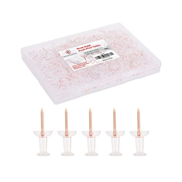Stylish PAPERPAL 280 Rose Gold Push Pins for All Your Pinning Needs