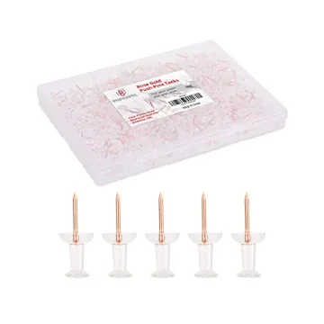 Stylish PAPERPAL 280 Rose Gold Push Pins for All Your Pinning Needs