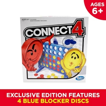 Hasbro Connect 4 Strategy Game with Blocker Discs for Kids