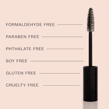 BOOM! Bold Mascara by Cindy Joseph - Waterproof Volumizing Mascara for Bold Lashes – Hypoallergenic Mascara for Sensitive Eyes (Jet-Black)