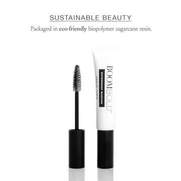 BOOM! Bold Mascara by Cindy Joseph - Waterproof Volumizing Mascara for Bold Lashes – Hypoallergenic Mascara for Sensitive Eyes (Jet-Black)
