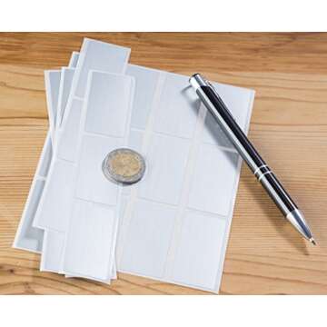 Juvale 300 Pack Rectangle Silver Scratch Off Stickers - Adhesive DIY Label Scratch Offs for Crafts (2 x 1 inch) - Scratcher Stickers