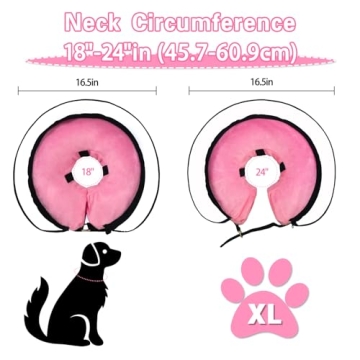 MRSOHRET Dog Inflatable Cone for All Size Dogs