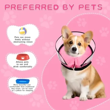 MRSOHRET Dog Inflatable Cone for All Size Dogs