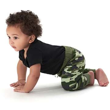 Gerber Baby Boys' Toddler 3-Pack Jogger Pants, Camo, 3T