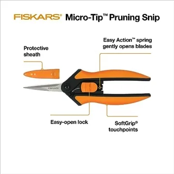 Fiskars Micro-Tip Pruning Snips for Precision Pruning