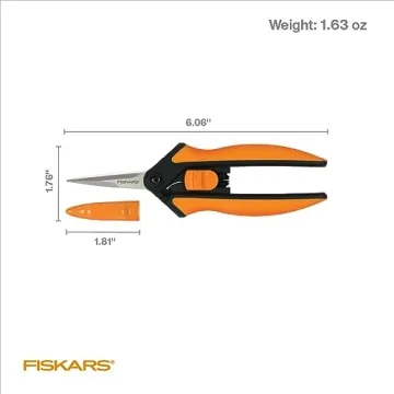 Fiskars Micro-Tip Pruning Snips for Precision Pruning
