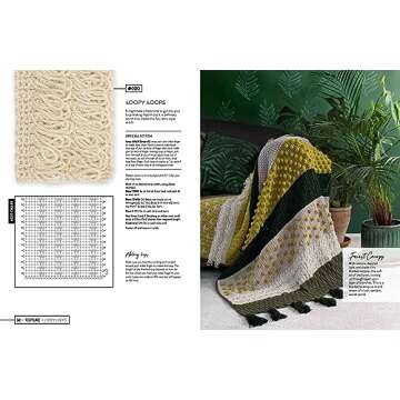 Mix and Match Modern Crochet Blankets: 100 patterned and textured stripes for 1000s of unique throws