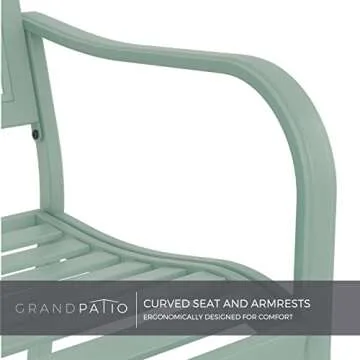 Grand Patio Garden Bench for Stylish Outdoor Seating