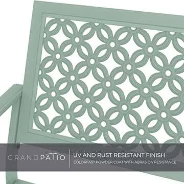 Grand Patio Garden Bench for Stylish Outdoor Seating