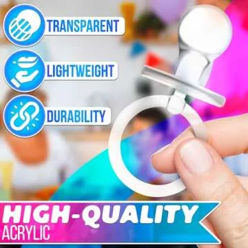 48Pcs Customizable Baby Shower Pacifiers for Games